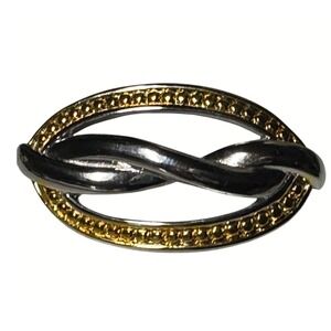 Nina Ricci silver‎ and gold toned brooch excellent condition